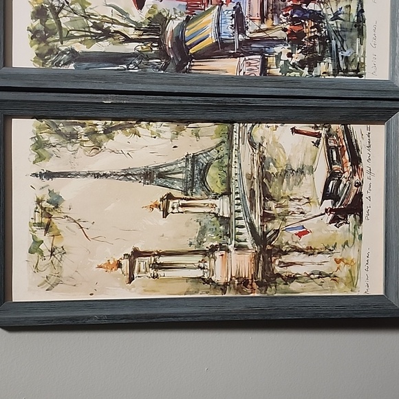 Stunning Set of Three Framed Parisian Art Prints - Picture 2 of 11